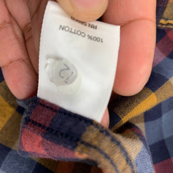 Rowm Button Shirt Mens 2XB Big & Tall Plaid Velvet Long Sleeve Plaid - Picture 13 of 16